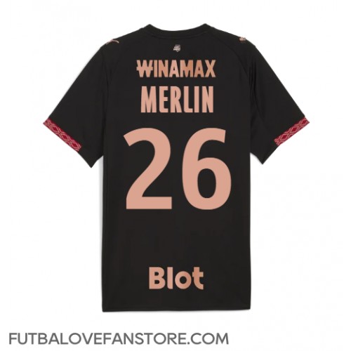 Stade Rennais Quentin Merlin #26 Tretí futbalový dres 2025-26 Krátky Rukáv Stade Rennais Quentin Merlin #26 Tretí futbalový dres 2025-26 Krátky Rukáv